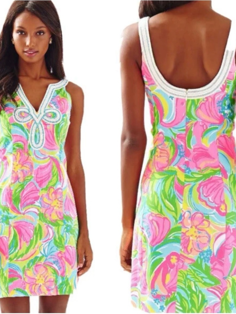 Lilly Pulitzer Pink Label Tessa Shift dress with “So Appealing”  Print